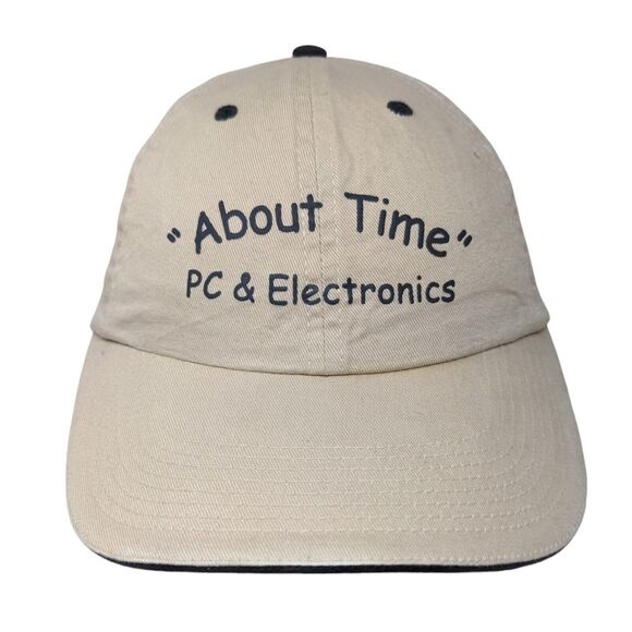 About Time PC & Electronics Slideback Hat Tan OSFA Adjustable Vitronic - Picture 1 of 9